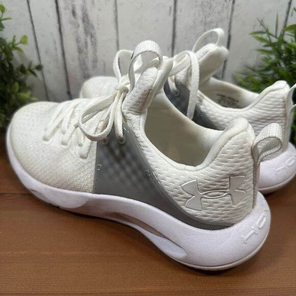 Under Armour Women's HOVR Rise 3 Cross Trainer White Shoes Size 6.5 - Picture 4 of 8